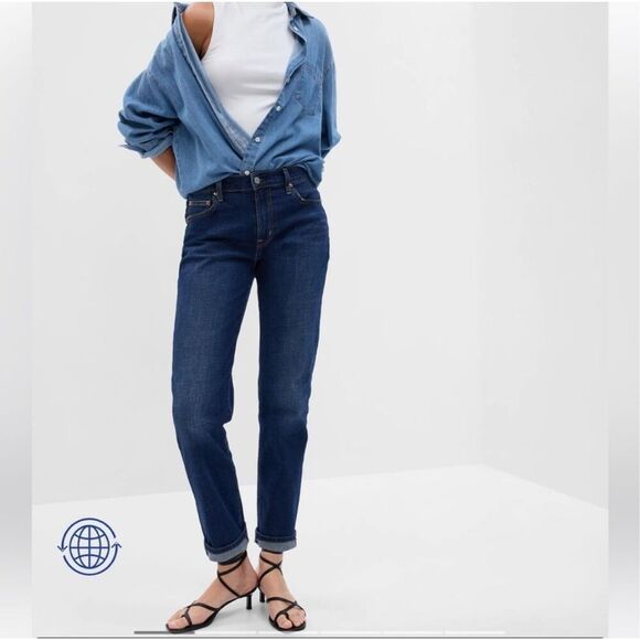 GAP Best Girlfriend Jeans Dark Wash Size 24 - Picture 1 of 10